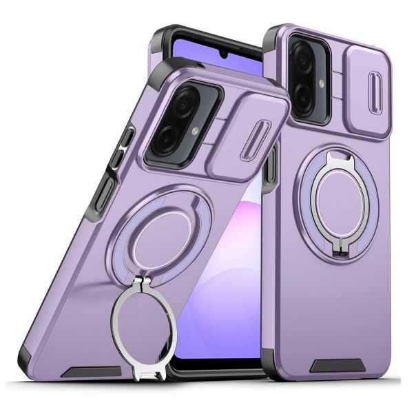 Maska za Samsung A075F Galaxy A07 ljubicasta CamShield Ring stand - 223404