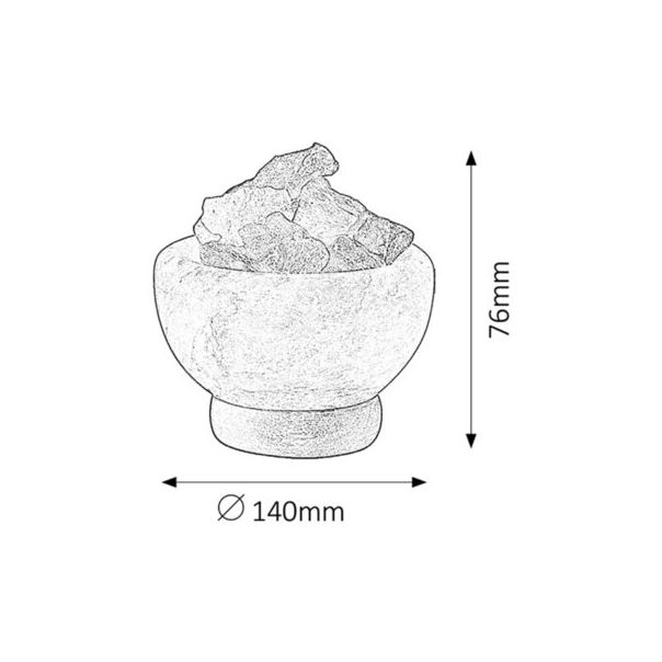 Rabalux Dekorativna rasveta Fuji E14 1x MAX 15W narandžasta (4097) - 4097