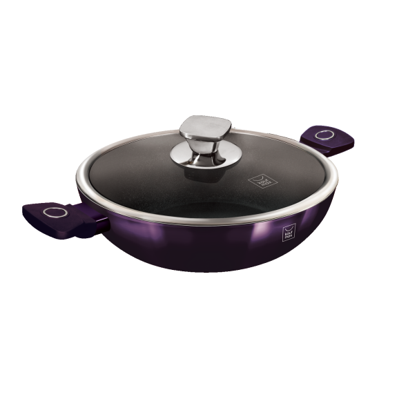 KAUFMAX Šerpa plitka sa poklopcem 28cm purple eclipse collection km-0045 - 425906