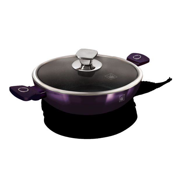KAUFMAX Šerpa plitka sa poklopcem 28cm purple eclipse collection km-0045 - 425906
