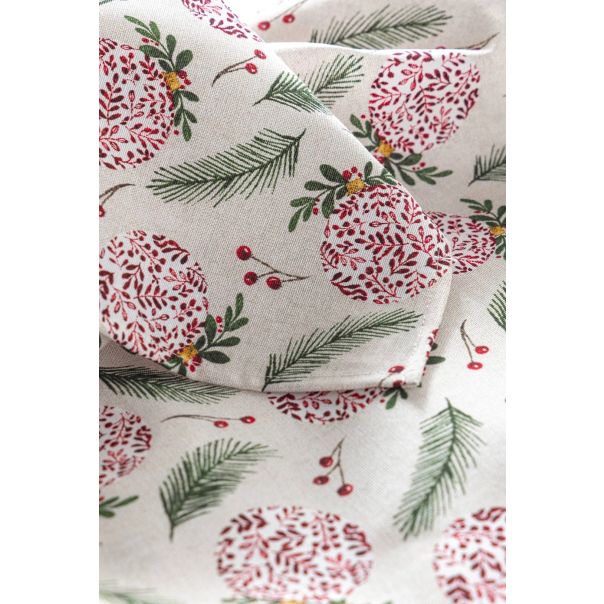 STEFAN Stolnjak 135x135cm Loneta, bobice - 410-13