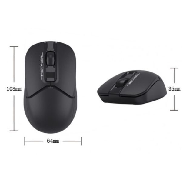 A4 TECH A4-FG12 BLACK A4Tech Fstyler V-Track bezicni opticki mis - 40197