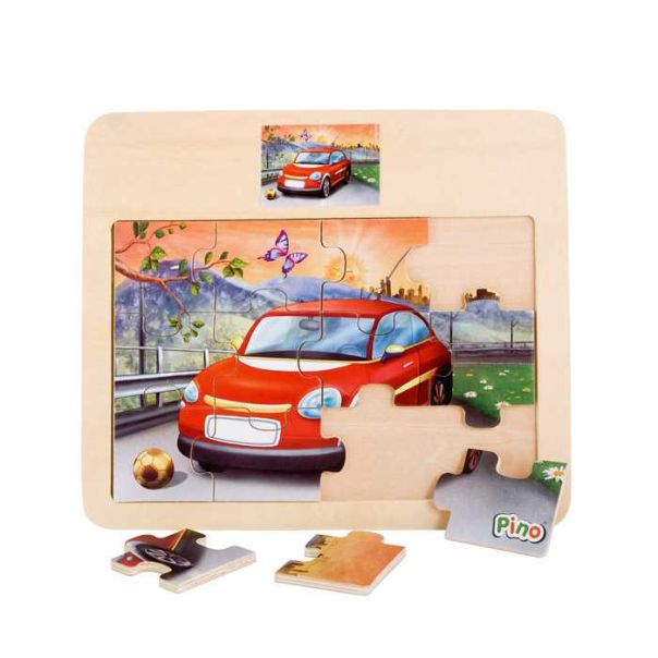 PINO Slagalica Auto - 12 elemenata - 4102.4