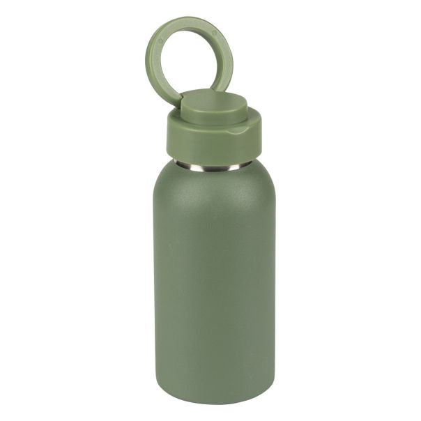 Boca za vodu SIGMA 350 ml – nerđajući čelik, magnetni držač, za decu, maslinasta - EP3258328