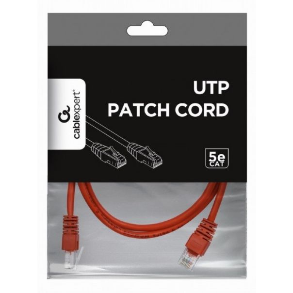 GEMBIRD PP12-3M/R Mrezni kabl, CAT5e UTP Patch cord 3m red - 40298