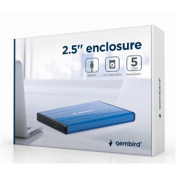 GEMBIRD EE2-U3S-3-DB USB 3.0 Externo kuciste za 2.5 SATA - 40286
