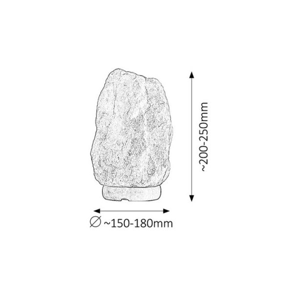 Rabalux Dekorativna rasveta Rock E14 1x MAX 15W narandžasta (4130) - 4130-1