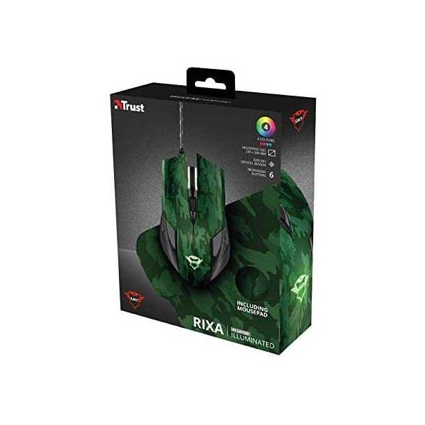 TRUST Gejmeski miš i podloga GXT 781 Rixa Camo (23611) - 23611