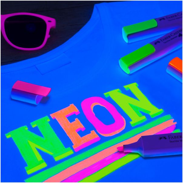 FABER CASTELL Flomaster marker za tekstil neon 1/4 159591 - F504