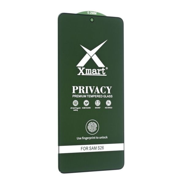 Zastitno staklo Tempered Glass X Mart 9D Privacy za Samsung S941B Galaxy S26 (fingerprint unlock) - EP3009591