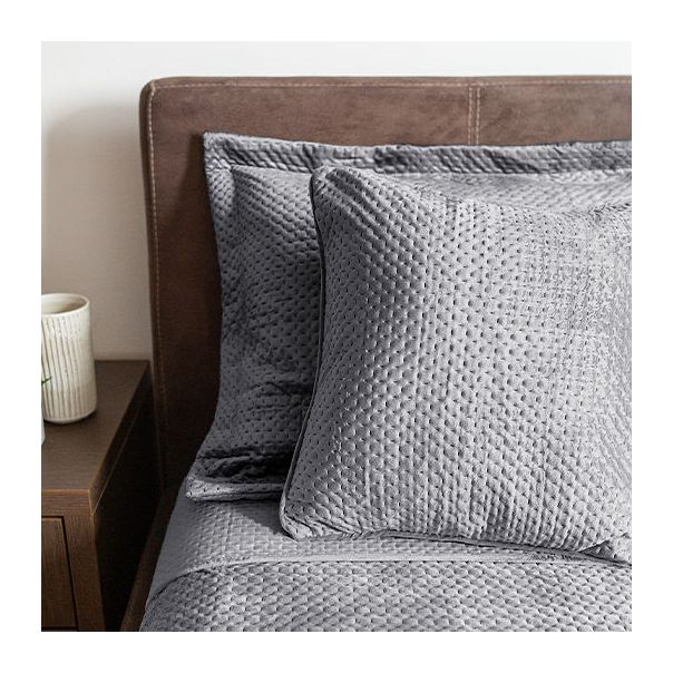 DEKOR DOM Prekrivač Velluto 200x220cm, anthracite - 023911