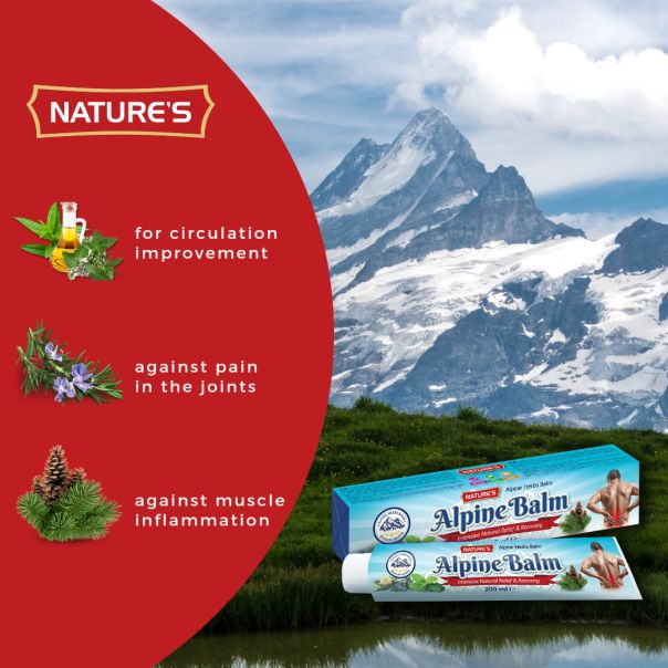 NATURE'S Alpine Balm  Alpska krema protiv bolova 200ml - MedSan589