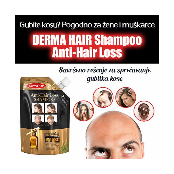 DERMA HAIR Šampon protiv gubitka kose 300ml - MedSan594