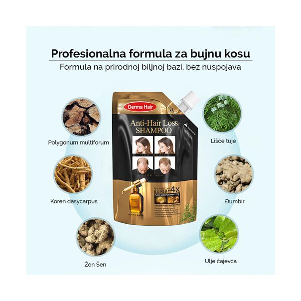 DERMA HAIR Šampon protiv gubitka kose 300ml - MedSan594