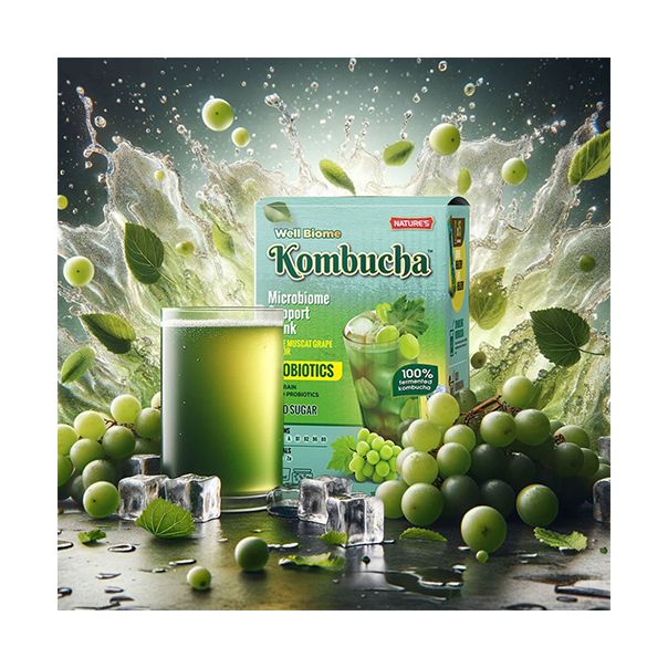 NATURE'S Well Biome Kombuha Muskat grožđe, 15 kesica, 75gr - MedSan599