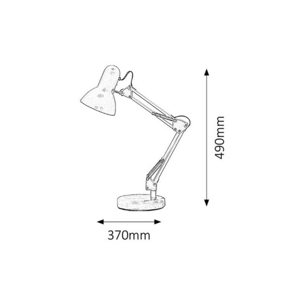 Rabalux Stona lampa Samson E27 1x MAX 60W bela (4211) - 4211