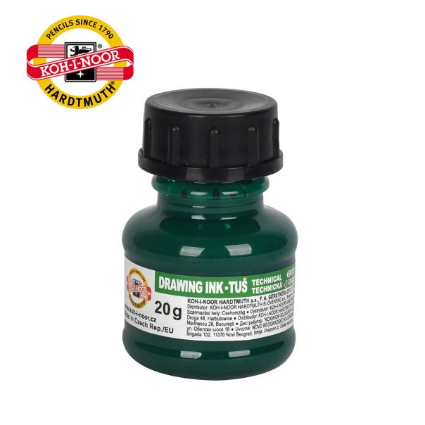 KOH-I-NOOR Tuš zeleni 20gr  141700802 - 4242