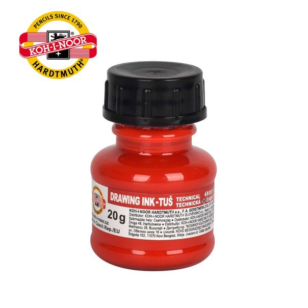 KOH-I-NOOR Tuš crveni 20gr 141700402 - 4243