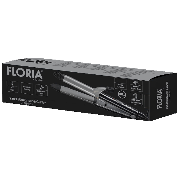 FLORIA Stajler za uvijanje kose 2u1, do 200 °C max., 45 W  ZLN9426 - EP2962544