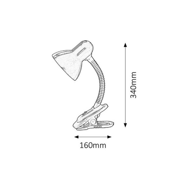 Rabalux Stona lampa Dennis E27 1x MAX 40W narandžasta (4258) - 4258