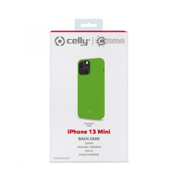 CELLY Maska CROMO za iPhone 13 MINI, zelena - CROMO1006GNF