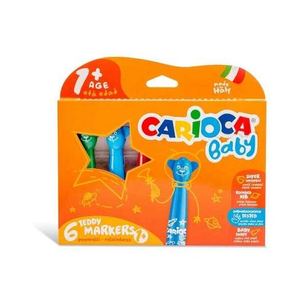 CARIOCA Flomasteri Teddy -Baby za najmlađe,set 1/12 42816 - 42816