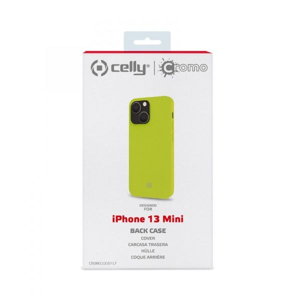 CELLY Maska CROMO za iPhone 13 MINI, žuta - CROMO1006YLF