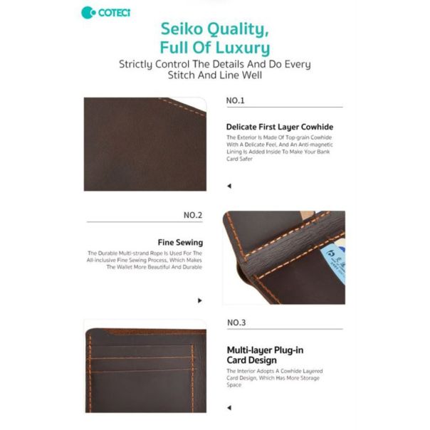 Novcanik Coteci 14068 svetlo braon - 222787