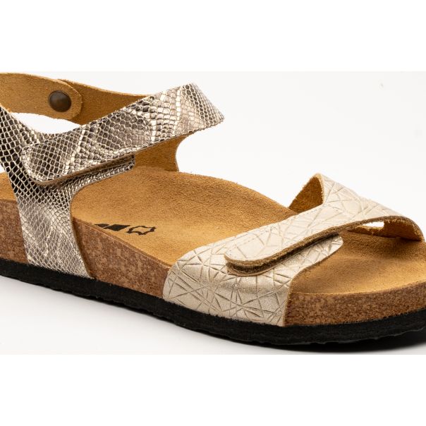 LEON Ženska sandala Helen-zlato zmija - 4300-ZZ