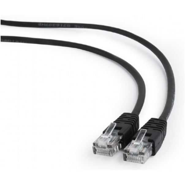 GEMBIRD PP12-1M/BK mrezni kabl, CAT5e UTP Patch cord1m, black - 40752-1-1