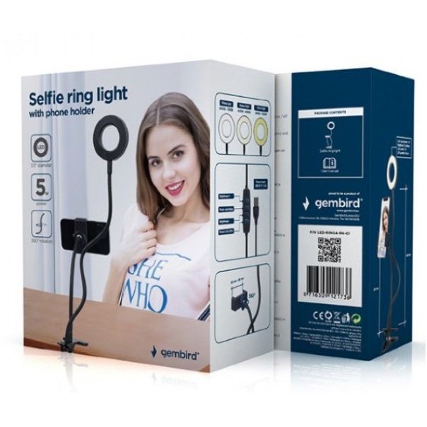 GEMBIRD Selfie LED Ring 4-PH-01 - 165077
