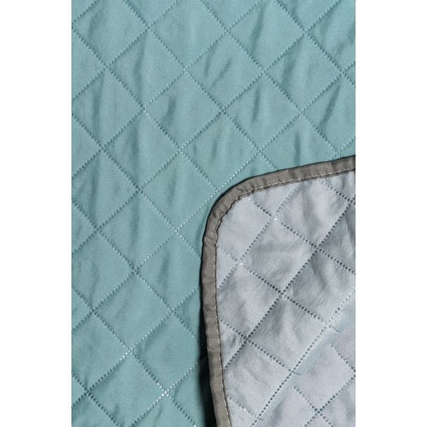 FINELLE Prekrivač 200x220cm, mint-siva - 4311-1