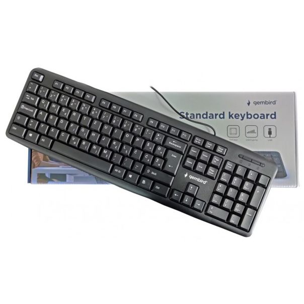 GEMBIRD KB-U-103-YU ** Standardna tastatura SRB (YU) layout black USB (446) - 40750
