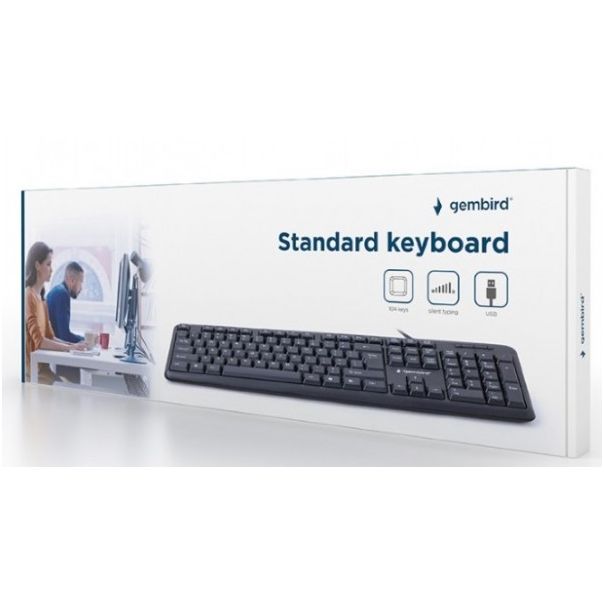 GEMBIRD KB-U-103-YU ** Standardna tastatura SRB (YU) layout black USB (446) - 40750