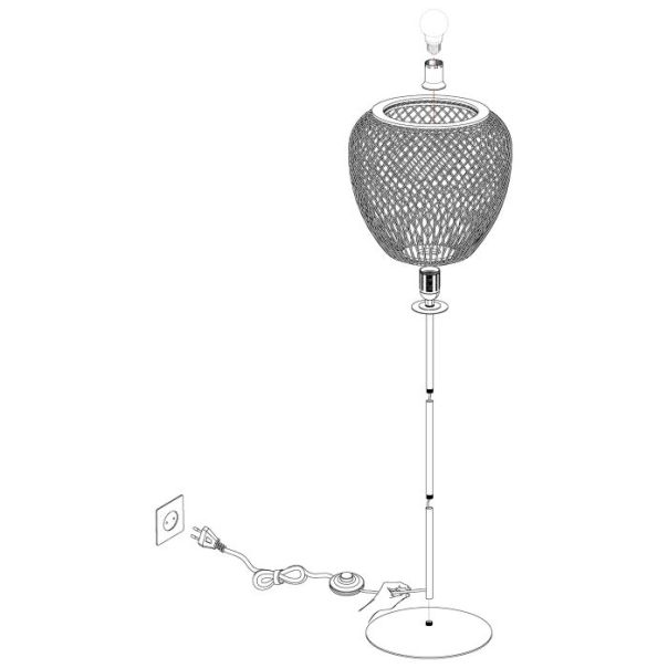 EGLO Podna lampa Dembleby E27 40W - 43264