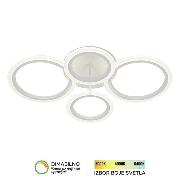 FORMA LED plafonska lampa 20W 3000K-6400K F2083-20C WH - 007208