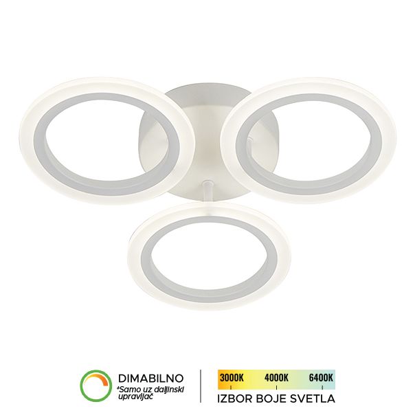 FORMA LED plafonska lampa 20W 3000K-6400K F2083-20C WH - 007208