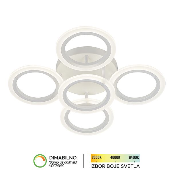 FORMA LED plafonska lampa 20W 3000K-6400K F2083-20C WH - 007208