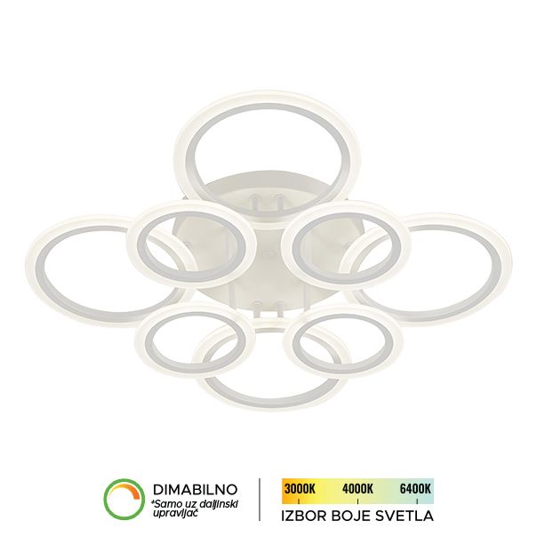 FORMA LED plafonska lampa 20W 3000K-6400K F2083-20C WH - 007208