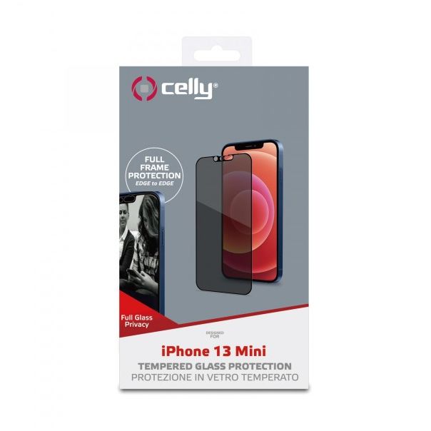 CELLY Zaštitno staklo PRIVACY za iPhone 13 MINI - PRIVACYF1006BK