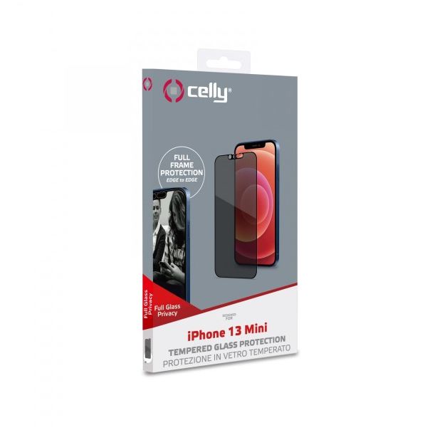 CELLY Zaštitno staklo PRIVACY za iPhone 13 MINI - PRIVACYF1006BK