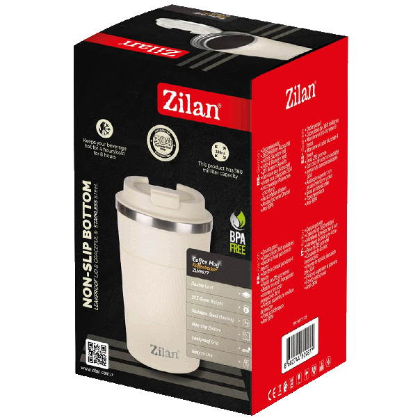 ZILAN Termos šolja, 380 ml. bela ZLN9877 - 43491