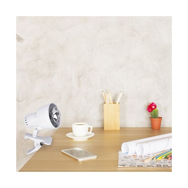 Rabalux Stona lampa Clip E14 R50 1x MAX 40W bela (4356) - 4356