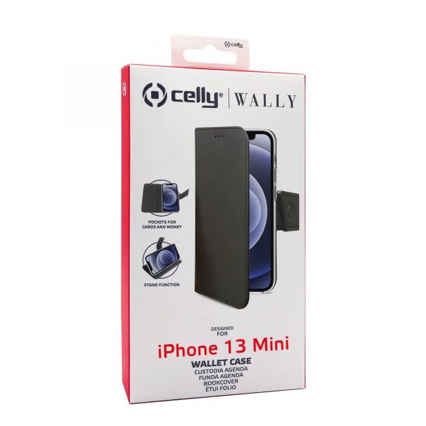 CELLY Maska na preklop za iPhone 13 MINI - WALLY1006