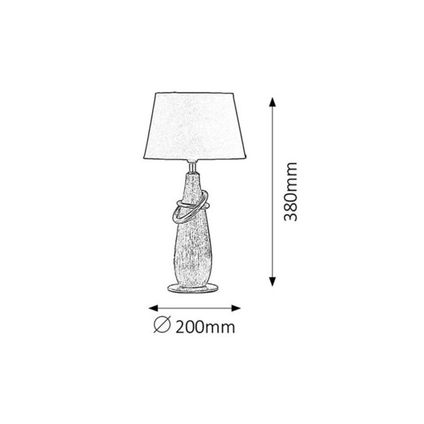 Rabalux Noćna svetla Evelyn E14 1x MAX 40W srebrna (4372) - 4372