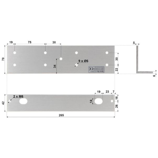 DAHUA_ ASF500L Nosač za magnetnu bravu - EP3253648