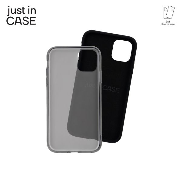 JUST IN CASE 2u1 Extra case MIX paket crni za iPhone 11 - MIX102BK