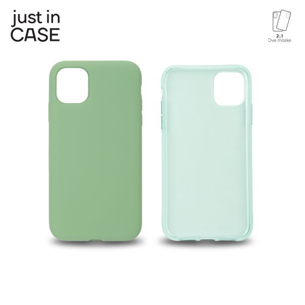 JUST IN CASE 2u1 Extra case MIX paket zeleni za iPhone 11 - MIX102GN