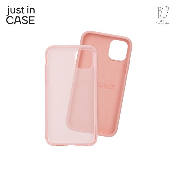 JUST IN CASE 2u1 Extra case MIX paket pink za iPhone 11 - MIX102PK