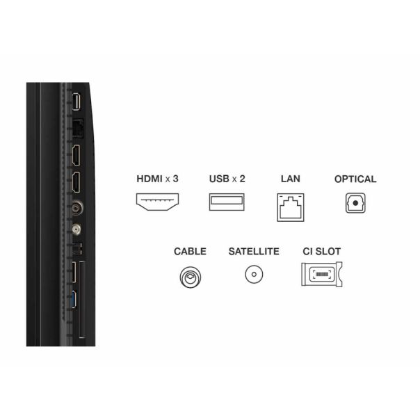 TCL Televizor 43P7K, Ultra HD, Google TV Smart - 43P7K